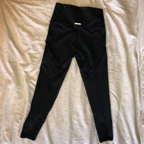 Aerie Black Mesh High-Waisted Leggings | Size S - Picture 3 of 5